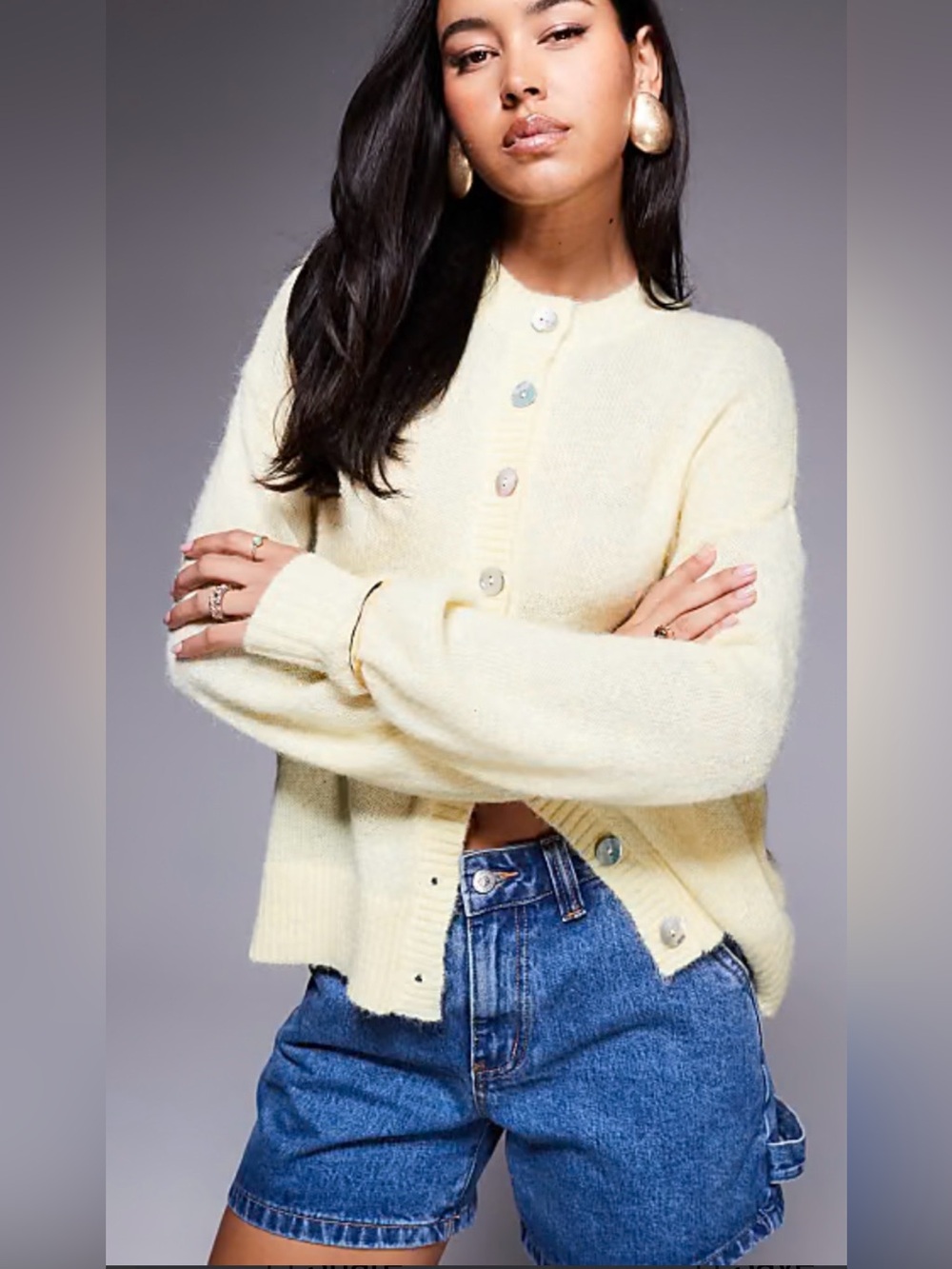 NWT - Princess Polly “Sunbeam” Cardigan in Butter Yellow